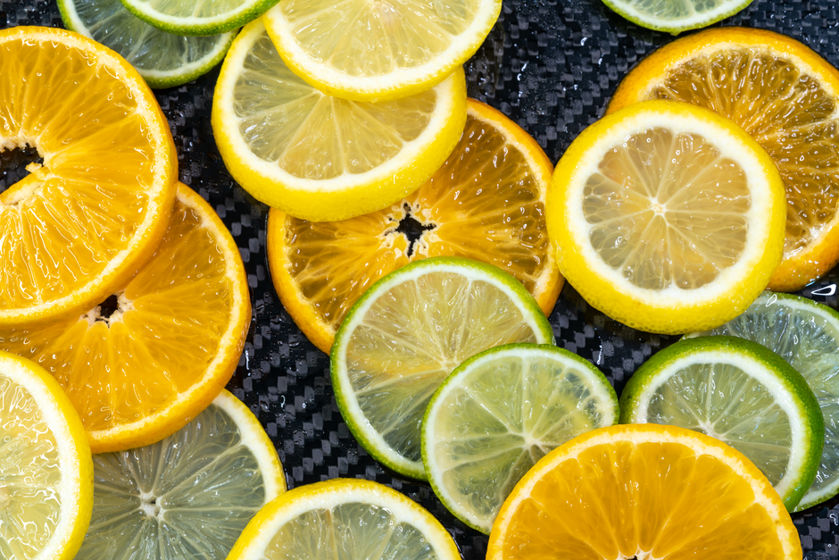 Colorful citrus slices showcasing freshness and health benefits, perfect for summer nutrition.